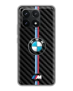 Чехол для Xiaomi POCO F6 Pro с картинкой «Эмблема BMW и карбон» Чехол для Xiaomi POCO F6 Pro с картинкой «Эмблема BMW и карбон»