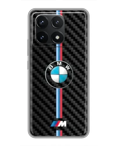 Чехол для Xiaomi POCO F6 Pro с картинкой «Эмблема BMW и карбон» Чехол для Xiaomi POCO F6 Pro с картинкой «Эмблема BMW и карбон»
