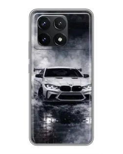 Чехол для Xiaomi POCO F6 Pro с картинкой «BMW сквозь туман» Чехол для Xiaomi POCO F6 Pro с картинкой «BMW сквозь туман»