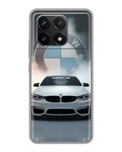 Чехол для Xiaomi POCO F6 Pro с картинкой «BMW в белом дыму» Чехол для Xiaomi POCO F6 Pro с картинкой «BMW в белом дыму»