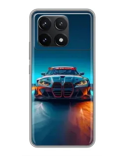 Чехол для Xiaomi POCO F6 Pro с картинкой «BMW — огни неона» Чехол для Xiaomi POCO F6 Pro с картинкой «BMW — огни неона»