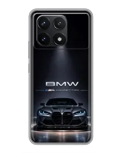 Чехол для Xiaomi POCO F6 Pro с картинкой «BMW сквозь ночной город» Чехол для Xiaomi POCO F6 Pro с картинкой «BMW сквозь ночной город»
