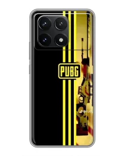 Чехол для Xiaomi POCO F6 Pro с картинкой «PUBG — камуфляжный шлем»