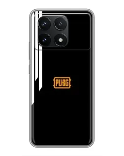 Чехол для Xiaomi POCO F6 Pro с картинкой «PUBG — вертикальные линии»