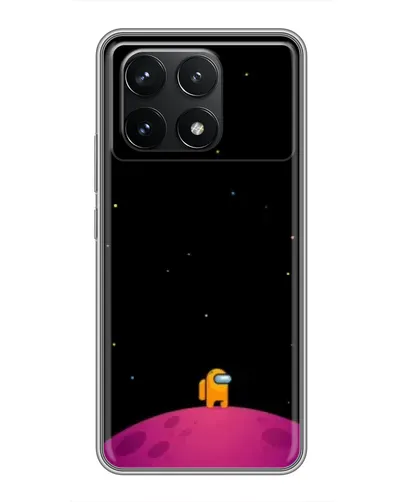 Чехол для Xiaomi POCO F6 Pro с картинкой «Одинокий герой на планете»