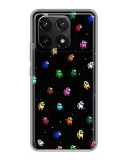 Чехол для Xiaomi POCO F6 Pro с картинкой «Экипаж Among Us»