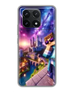 Чехол для Xiaomi POCO F6 Pro с картинкой «Стив и космос» Чехол для Xiaomi POCO F6 Pro с картинкой «Стив и космос»