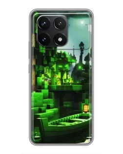 Чехол для Xiaomi POCO F6 Pro с картинкой «Minecraft лесной пейзаж» Чехол для Xiaomi POCO F6 Pro с картинкой «Minecraft лесной пейзаж»