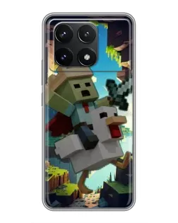 Чехол для Xiaomi POCO F6 Pro с картинкой «Стив и гусь» Чехол для Xiaomi POCO F6 Pro с картинкой «Стив и гусь»