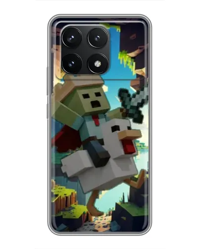 Чехол для Xiaomi POCO F6 Pro с картинкой «Стив и гусь»