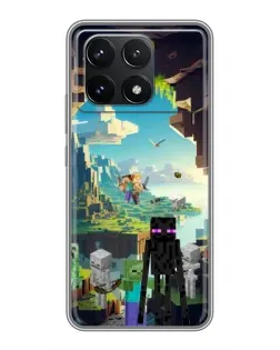 Чехол для Xiaomi POCO F6 Pro с картинкой «Эндермен в лесу» Чехол для Xiaomi POCO F6 Pro с картинкой «Эндермен в лесу»