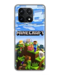 Чехол для Xiaomi POCO F6 Pro с картинкой «Minecraft классический мир» Чехол для Xiaomi POCO F6 Pro с картинкой «Minecraft классический мир»