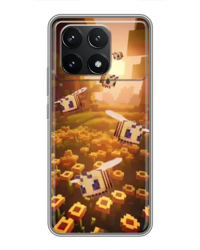 Чехол для Xiaomi POCO F6 Pro с картинкой «Поле подсолнухов»