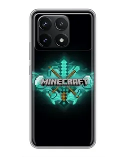Чехол для Xiaomi POCO F6 Pro с картинкой «Minecraft Diamond лого» Чехол для Xiaomi POCO F6 Pro с картинкой «Minecraft Diamond лого»