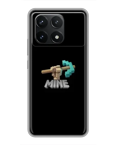 Чехол для Xiaomi POCO F6 Pro с картинкой «Алмазная кирка»