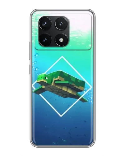 Чехол для Xiaomi POCO F6 Pro с картинкой «Черепаха Minecraft» Чехол для Xiaomi POCO F6 Pro с картинкой «Черепаха Minecraft»