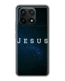 Чехол для Xiaomi POCO F6 Pro с картинкой «Звездное небо Jesus»