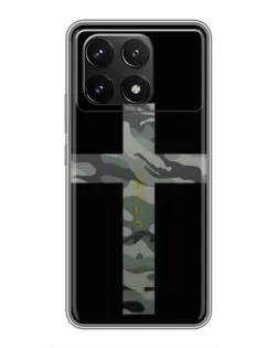 Чехол для Xiaomi POCO F6 Pro с картинкой «Милитари Крест»