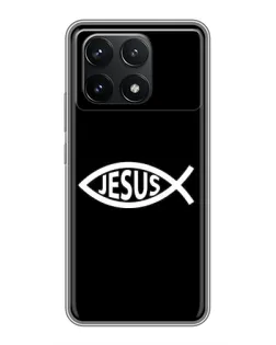 Чехол для Xiaomi POCO F6 Pro с картинкой «Классический Jesus»