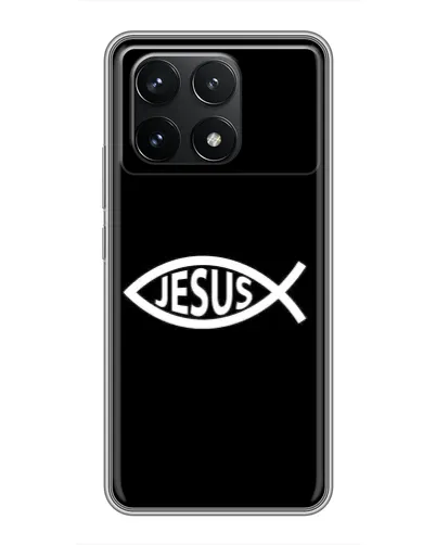 Чехол для Xiaomi POCO F6 Pro с картинкой «Классический Jesus»