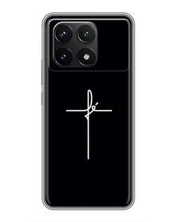 Чехол для Xiaomi POCO F6 Pro с картинкой «Тонкий крест»