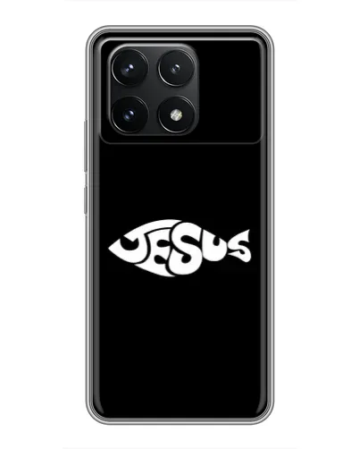 Чехол для Xiaomi POCO F6 Pro с картинкой «Рыба Jesus» Чехол для Xiaomi POCO F6 Pro с картинкой «Рыба Jesus»