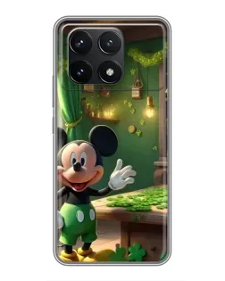 Чехол для Xiaomi POCO F6 Pro с картинкой «Микки в мастерской»