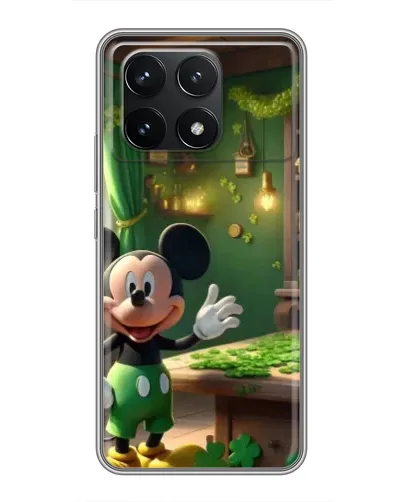 Чехол для Xiaomi POCO F6 Pro с картинкой «Микки в мастерской»