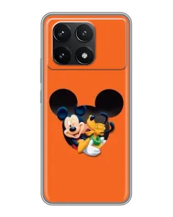 Чехол для Xiaomi POCO F6 Pro с картинкой «Сердце Микки Минни»
