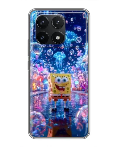 Чехол для Xiaomi POCO F6 Pro с картинкой «Неоновый океан»
