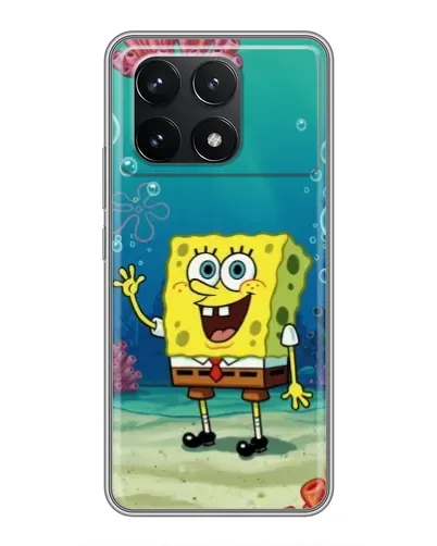 Чехол для Xiaomi POCO F6 Pro с картинкой «Подводный привет»