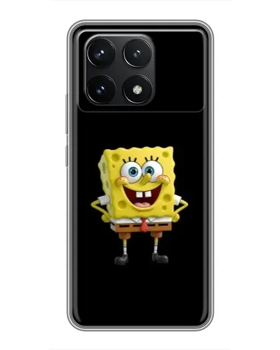 Чехол для Xiaomi POCO F6 Pro с картинкой «Классический Губка Боб»