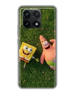 Чехол для Xiaomi POCO F6 Pro с картинкой «Друзья на лужайке»