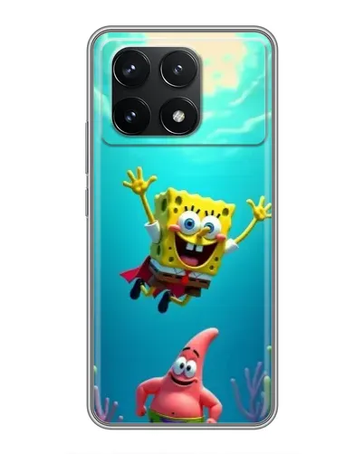 Чехол для Xiaomi POCO F6 Pro с картинкой «Спанч Боб под водой» Чехол для Xiaomi POCO F6 Pro с картинкой «Спанч Боб под водой»