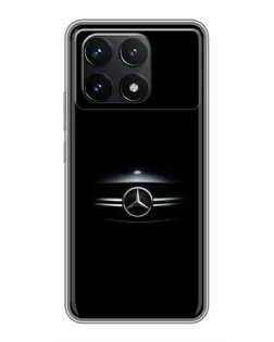 Чехол для Xiaomi POCO F6 Pro с картинкой «Mercedes — абстрактные линии» Чехол для Xiaomi POCO F6 Pro с картинкой «Mercedes — абстрактные линии»