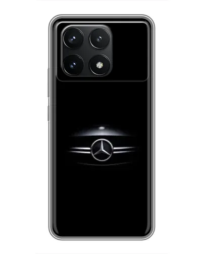 Чехол для Xiaomi POCO F6 Pro с картинкой «Mercedes — абстрактные линии»