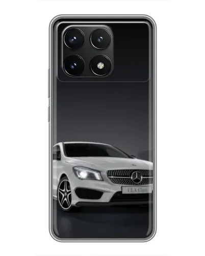 Чехол для Xiaomi POCO F6 Pro с картинкой «Mercedes AMG GT Silver»