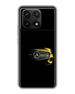 Чехол для Xiaomi POCO F6 Pro с картинкой «Mercedes — ретро стиль»