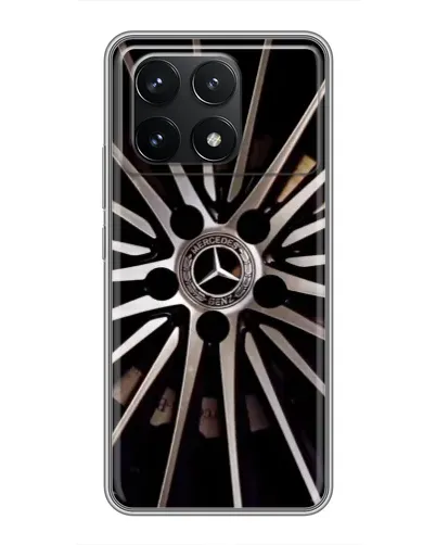Чехол для Xiaomi POCO F6 Pro с картинкой «Диск Mercedes»