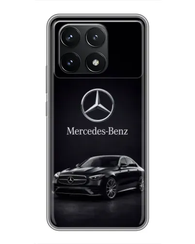 Чехол для Xiaomi POCO F6 Pro с картинкой «Mercedes — решетка радиатора»