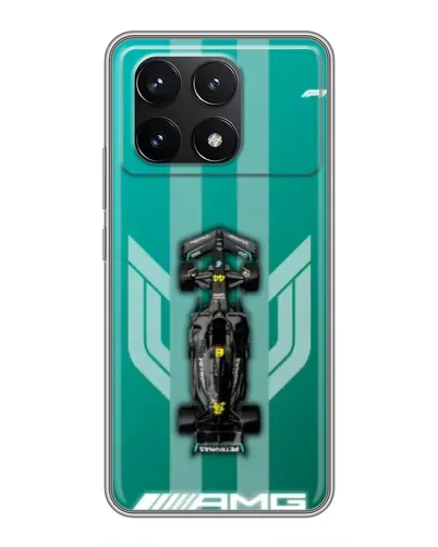 Чехол для Xiaomi POCO F6 Pro с картинкой «Mercedes AMG Petronas»