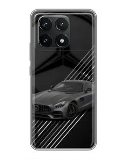Чехол для Xiaomi POCO F6 Pro с картинкой «Mercedes AMG — графика»