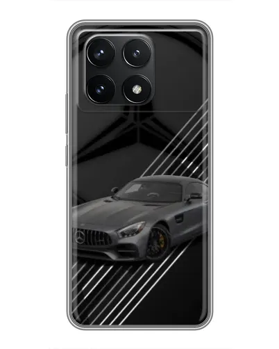 Чехол для Xiaomi POCO F6 Pro с картинкой «Mercedes AMG — графика»