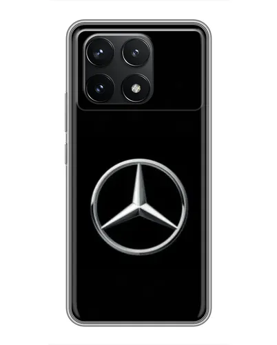 Чехол для Xiaomi POCO F6 Pro с картинкой «Mercedes классический лого»