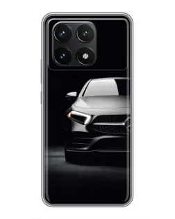 Чехол для Xiaomi POCO F6 Pro с картинкой «Свет фар Mercedes»