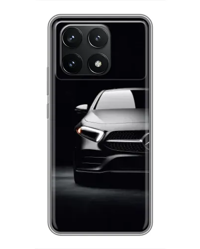 Чехол для Xiaomi POCO F6 Pro с картинкой «Свет фар Mercedes»