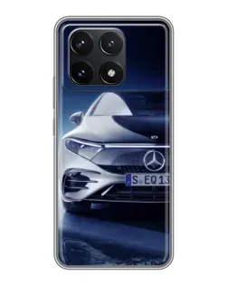 Чехол для Xiaomi POCO F6 Pro с картинкой «Mercedes EQ — будущее»