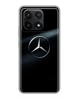 Чехол для Xiaomi POCO F6 Pro с картинкой «Mercedes на металле» Чехол для Xiaomi POCO F6 Pro с картинкой «Mercedes на металле»