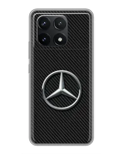Чехол для Xiaomi POCO F6 Pro с картинкой «Карбоновый Mercedes стиль» Чехол для Xiaomi POCO F6 Pro с картинкой «Карбоновый Mercedes стиль»