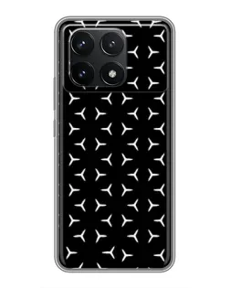 Чехол для Xiaomi POCO F6 Pro с картинкой «Mercedes паттерн звезд» Чехол для Xiaomi POCO F6 Pro с картинкой «Mercedes паттерн звезд»
